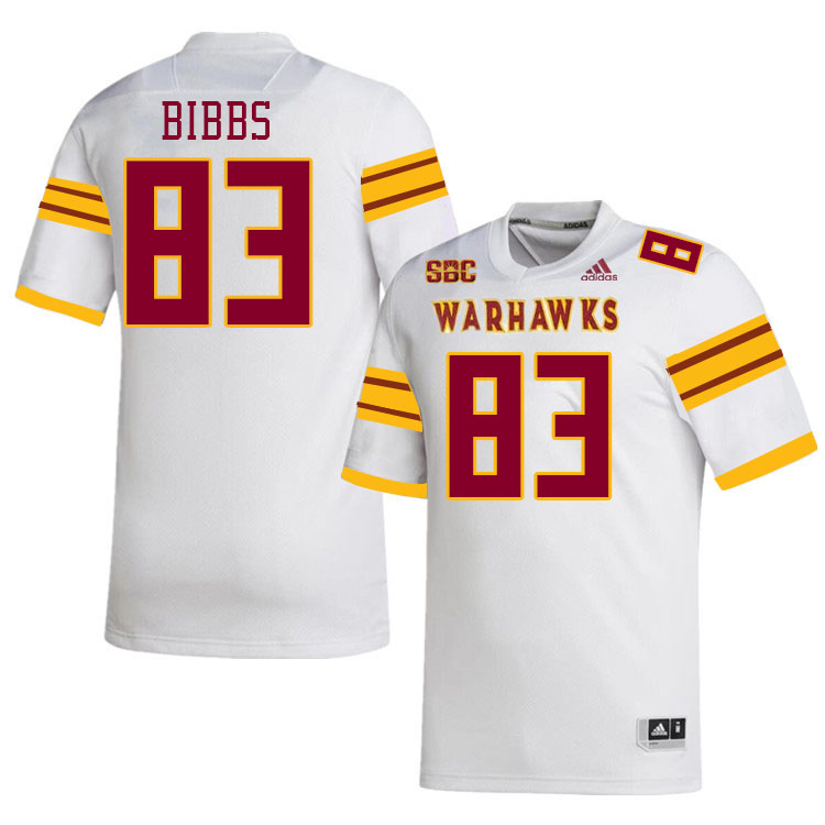 #83 Jonathan Bibbs Louisiana-Monroe Warhawks College Football Jerseys Stitched-White